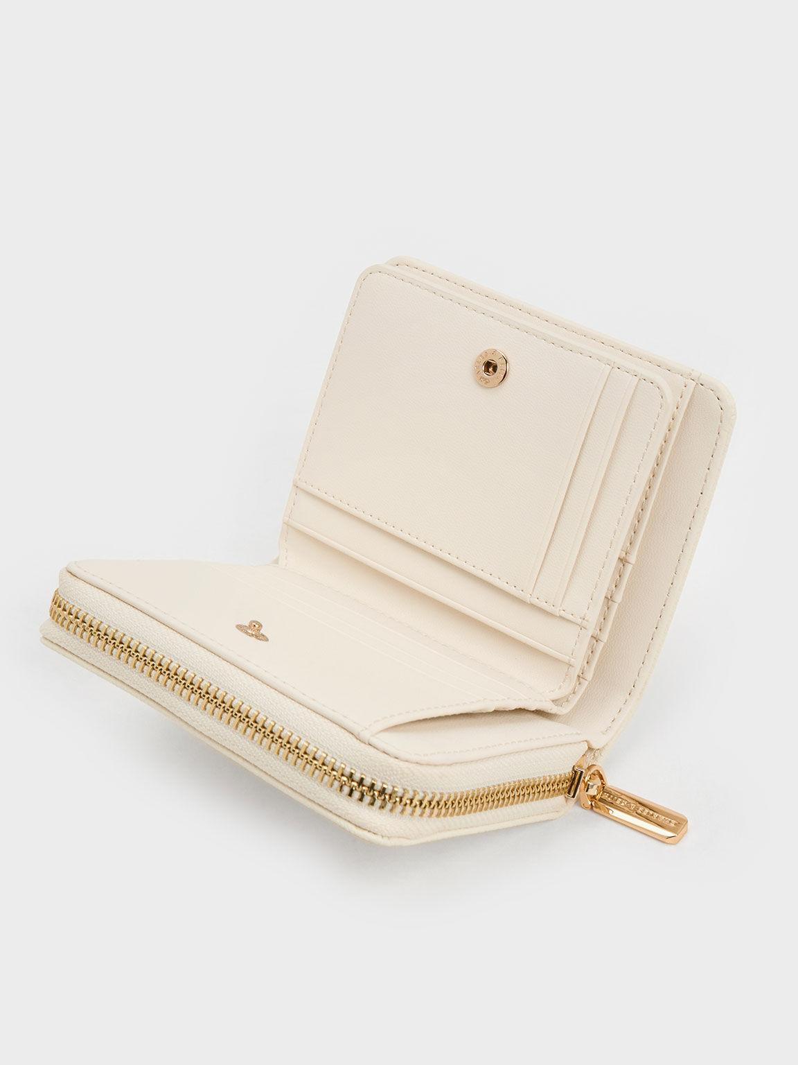 Charles & keith sales woven zip around wallet