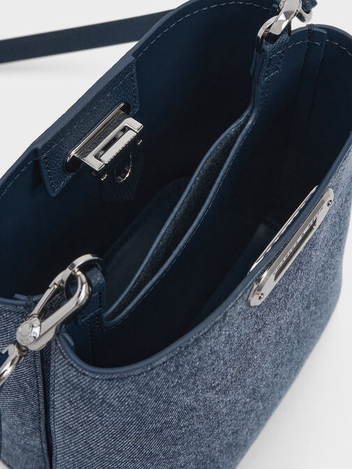 Alcott Denim Bucket Bag, Denim Blue, hi-res