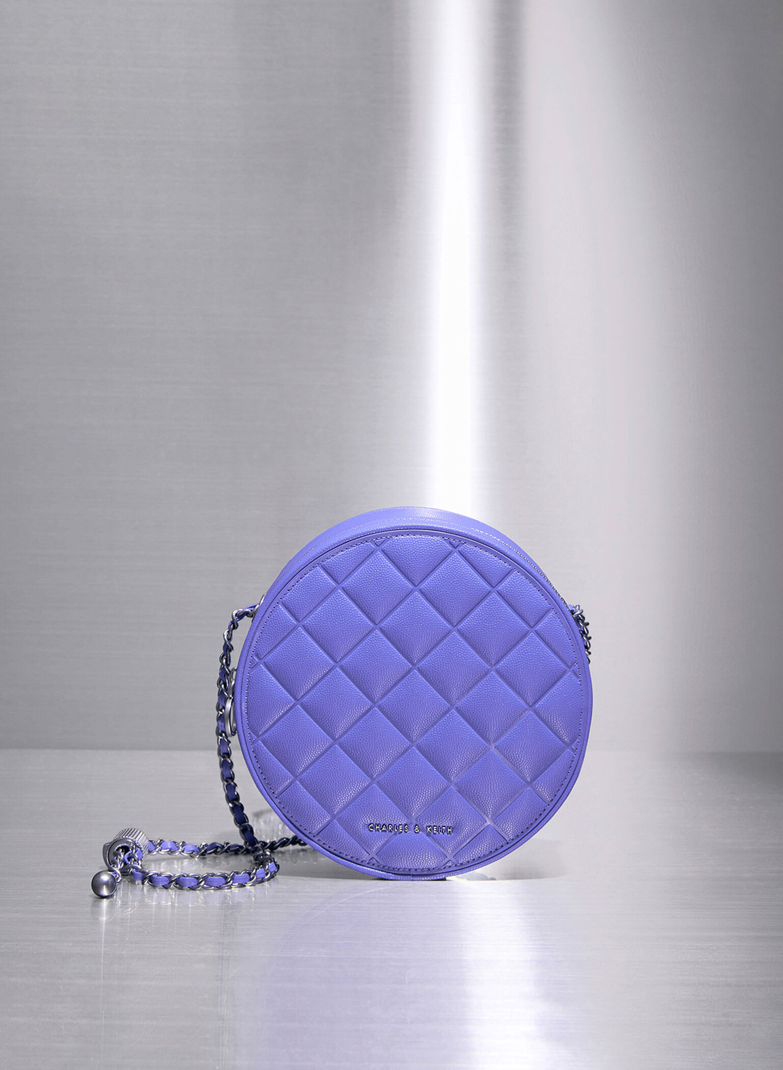 Bolso Circular Acolchado Kwan, Púrpura, hi-res