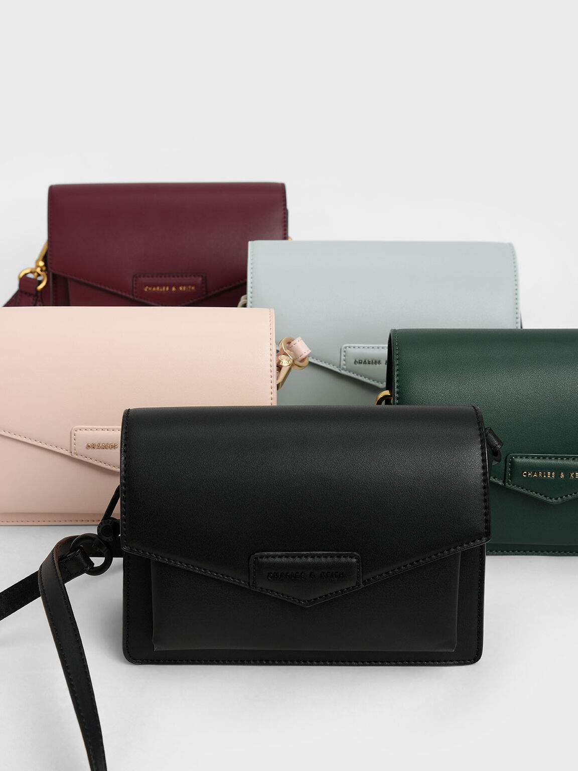 Tiaret Envelope Crossbody Bag, Burgundy, hi-res