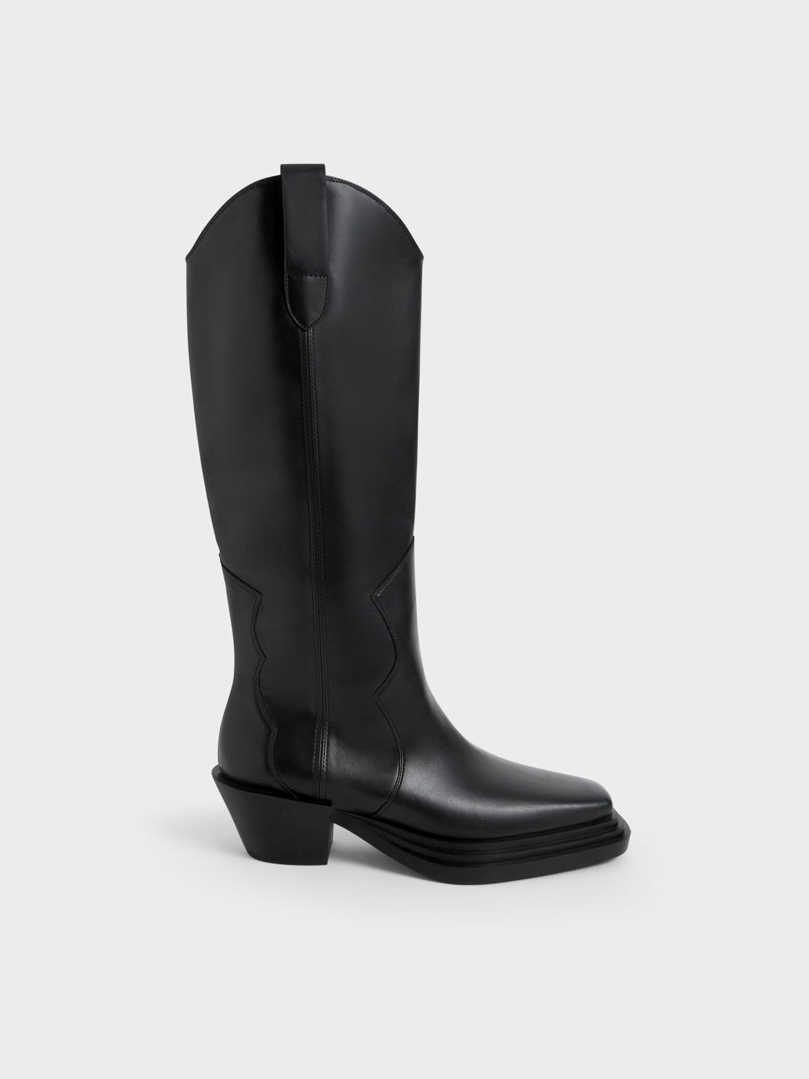 black western knee high boots