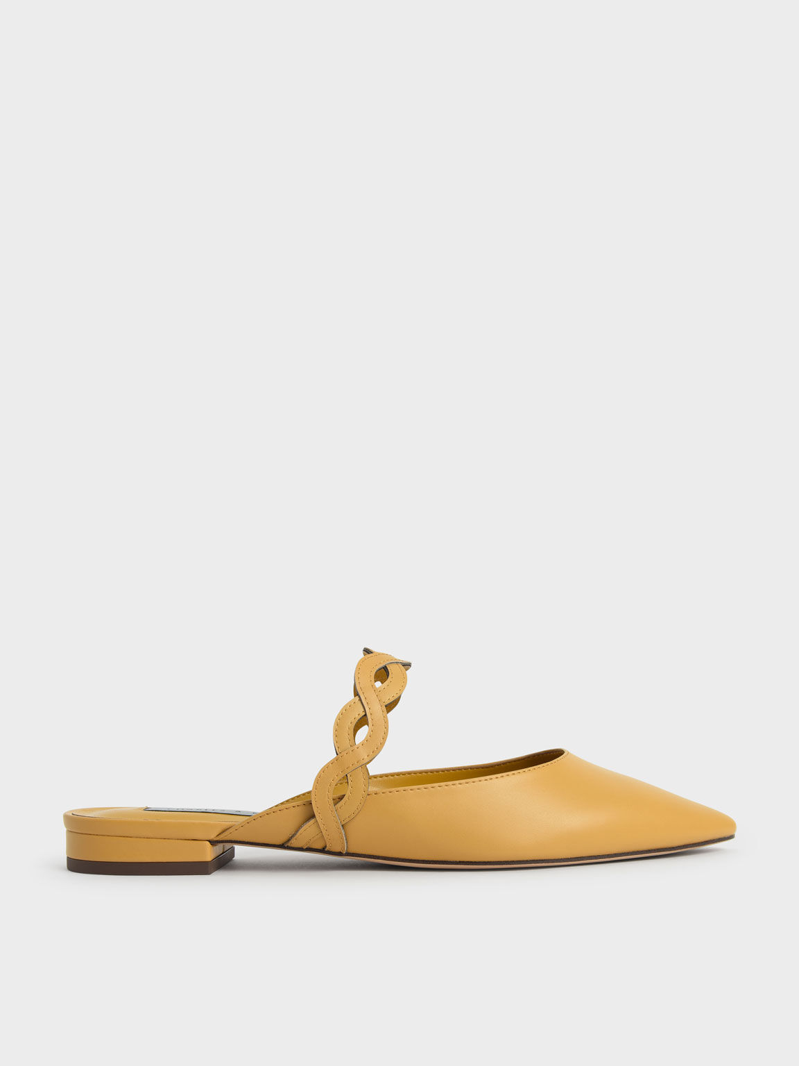 Mustard mules flat clearance