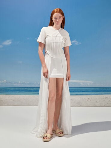 Sandalias alpargata tejidas con hebilla, Arena, hi-res