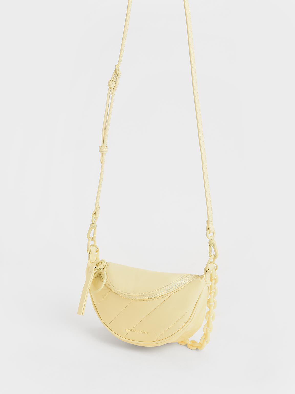 Charles and keith new arrivals yellow sling bag