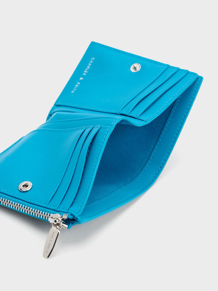 Harmonee Top Zip Small Wallet, Ocean, hi-res