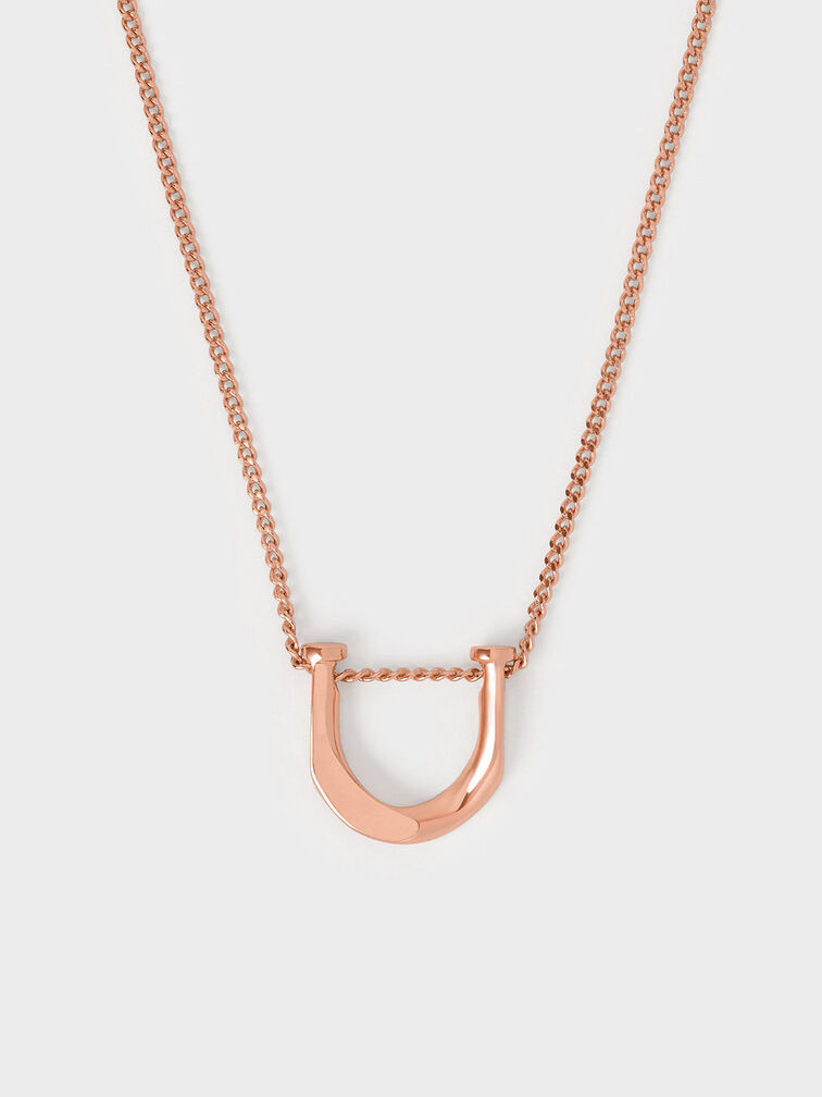 Gabine Necklace, Rose Gold, hi-res