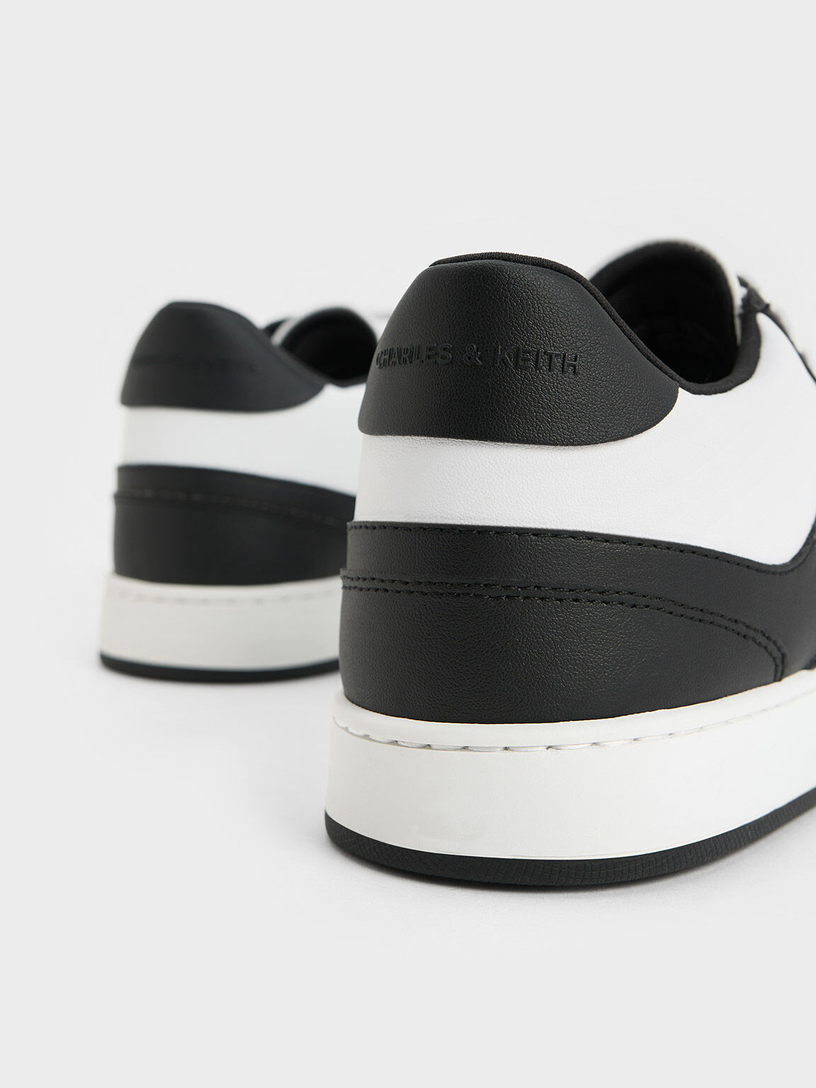 Black Two Tone Low Top Sneakers CHARLES KEITH SG