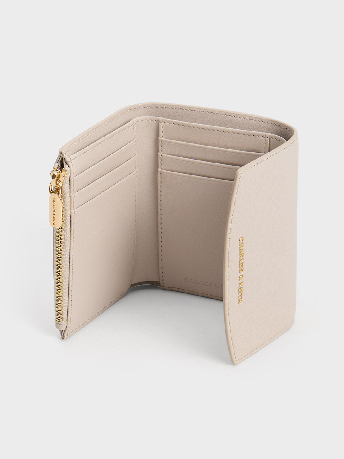 Oat Briony Curved Flap Wallet CHARLES KEITH AR