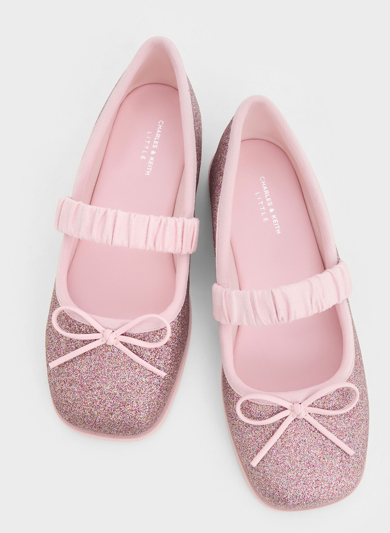 Mary Janes com brilho para meninas, Pink, hi-res