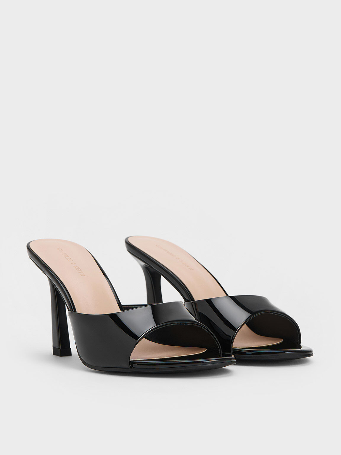 Pointed open toe on sale mules