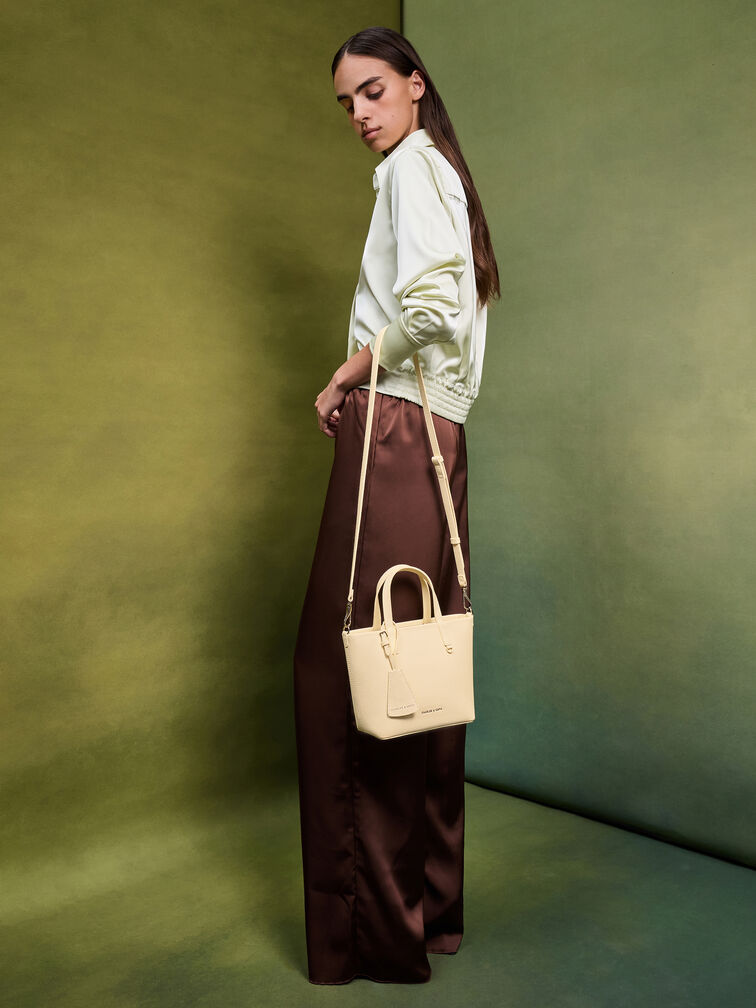 Mini Beryl Tote Bag, Butter Yellow, hi-res