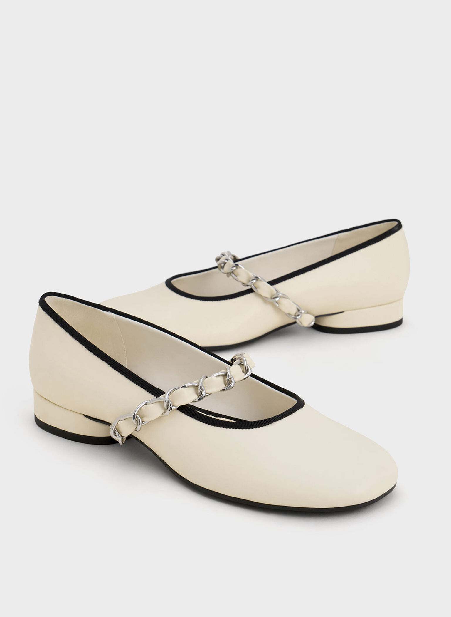 Braided-Strap Mary Janes, Chalk, hi-res