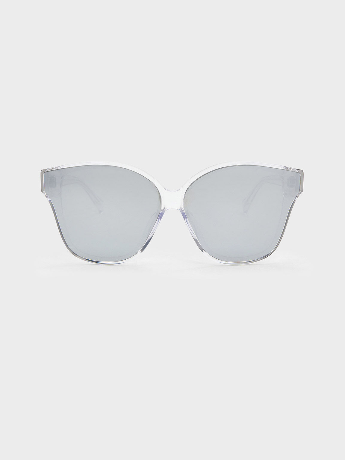 Men's Unisex Clear Transparent Acetate Sunglasses With Grey Lenses Lens |  eBay