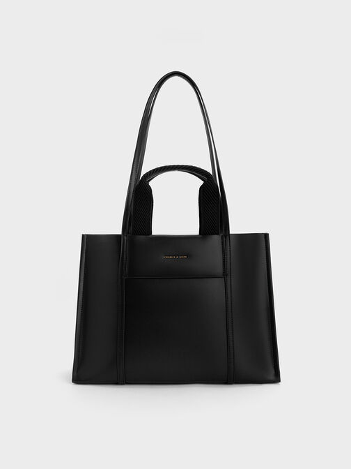 Shalia Tote Bag, Black, hi-res