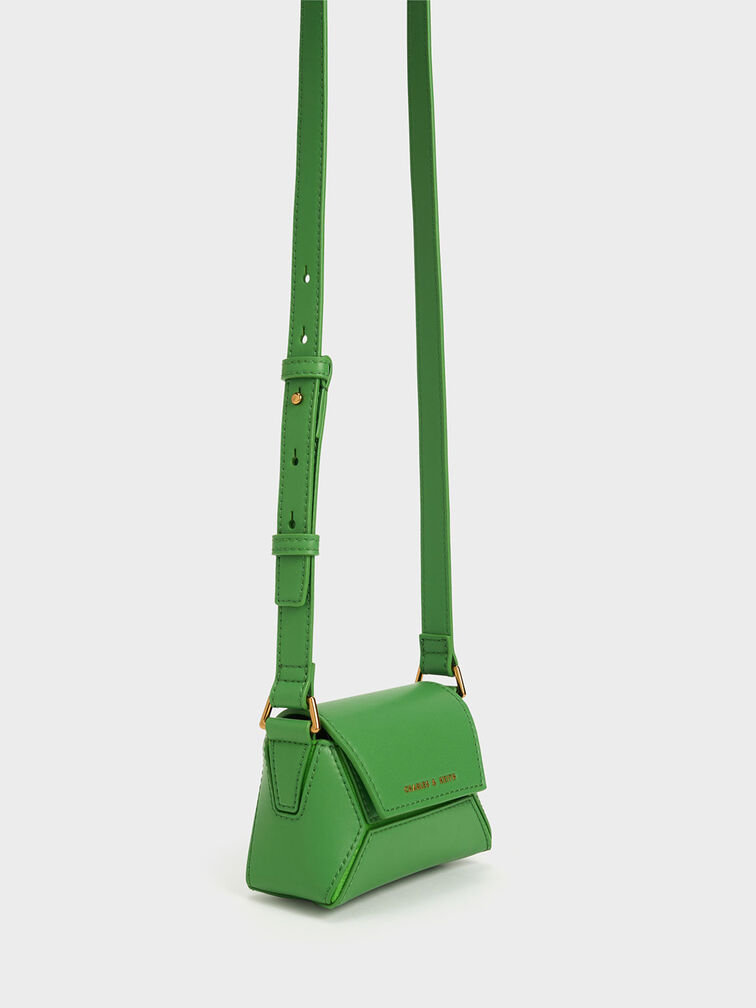 Minibolso geométrico Nasrin, Verde, hi-res