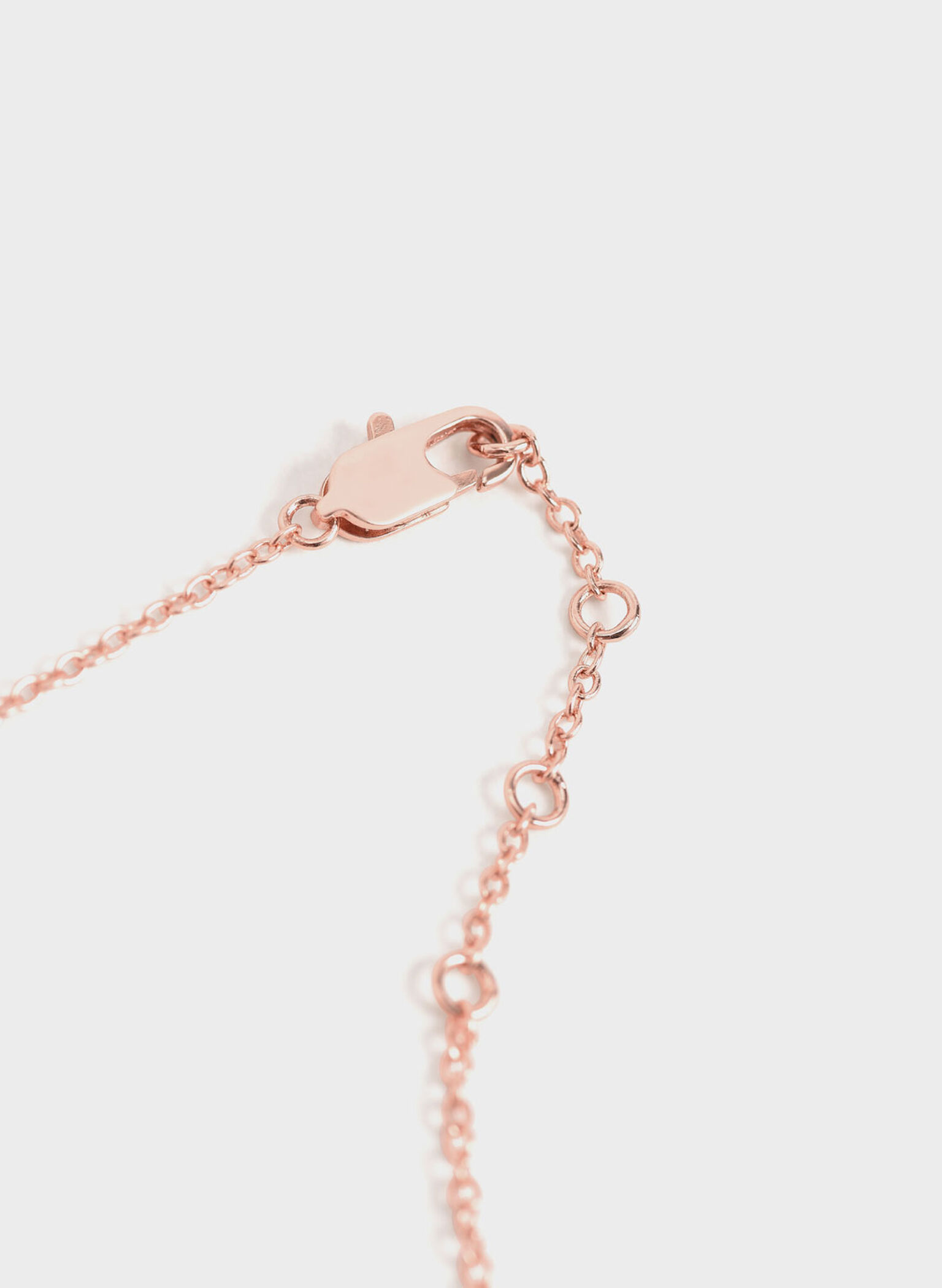 Leaf Bead Bracelet, Rose Gold, hi-res