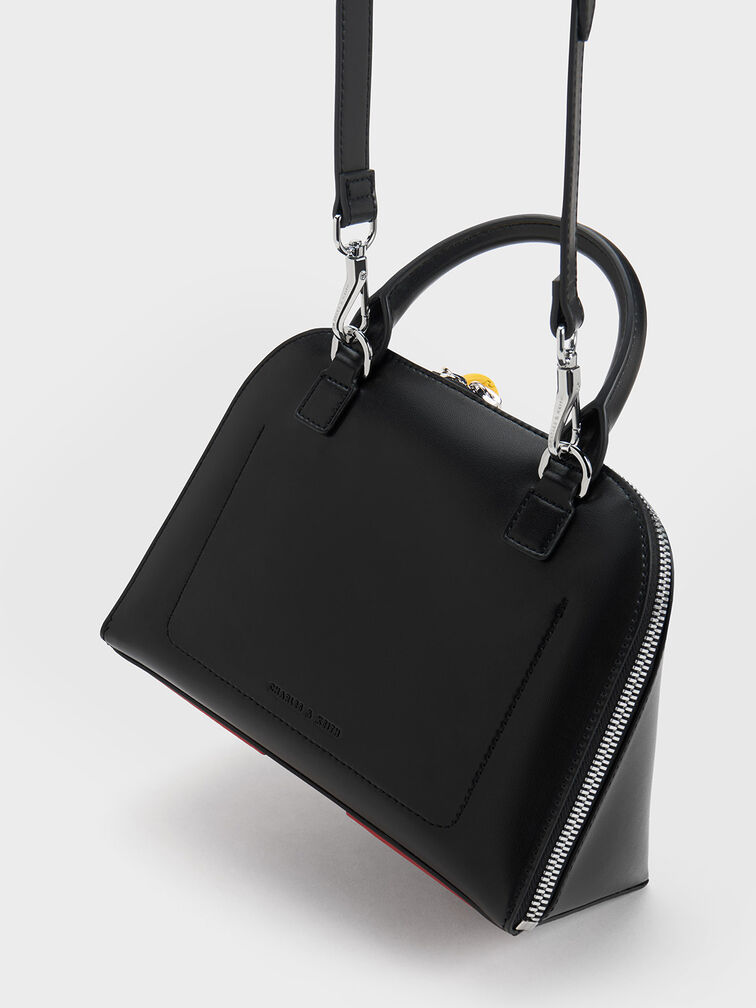 Cockade Bowling Bag, Black, hi-res