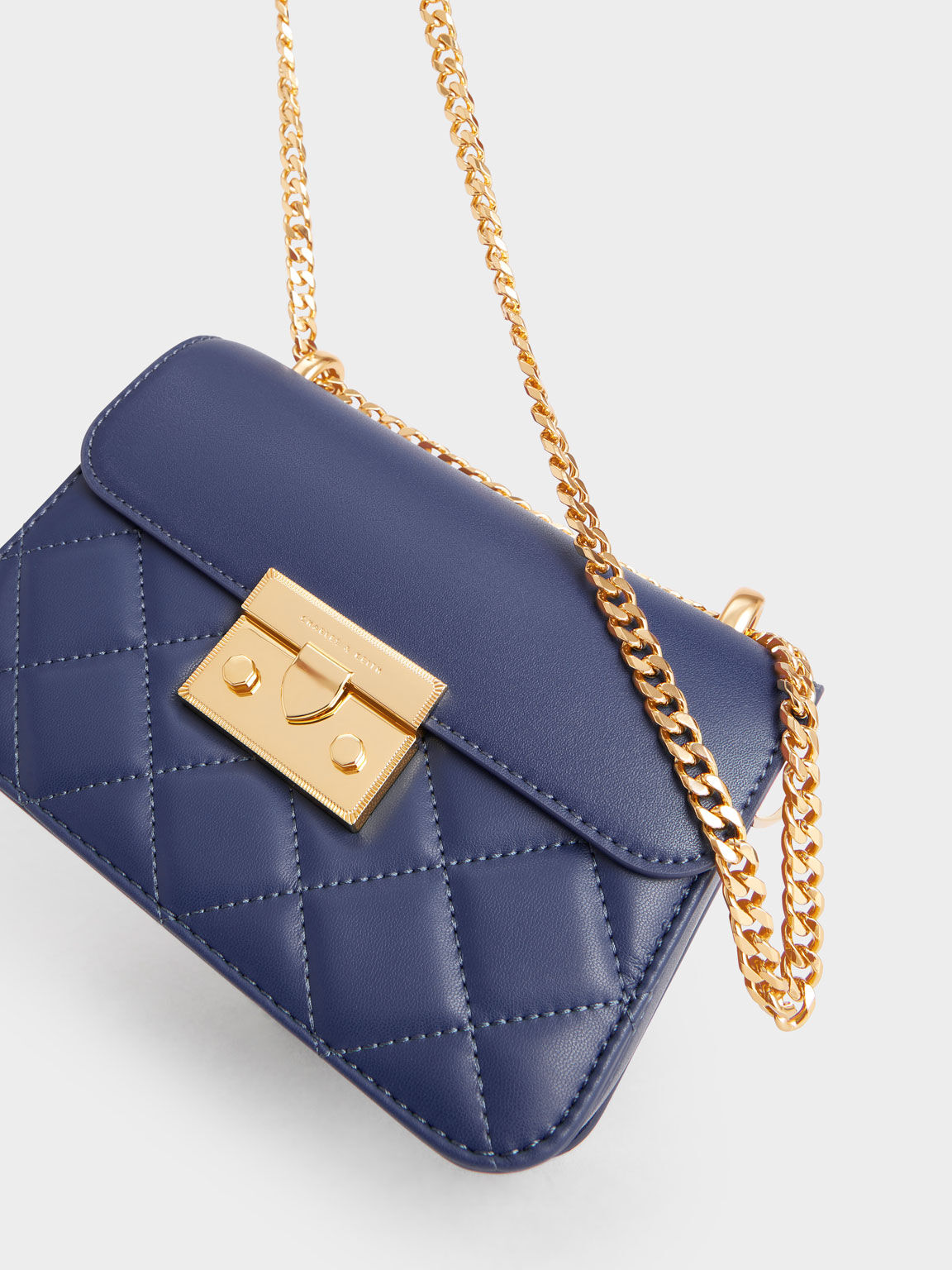 Charles and keith hot sale navy blue bag