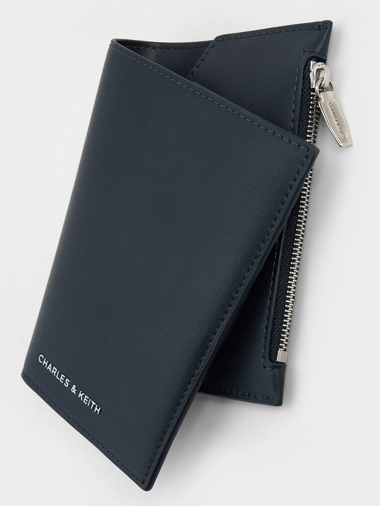 Noelle Passport Holder, Navy, hi-res