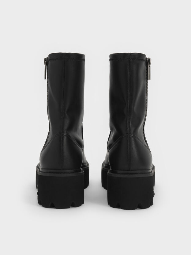 Imogen Chunky Ankle Boots, Black, hi-res