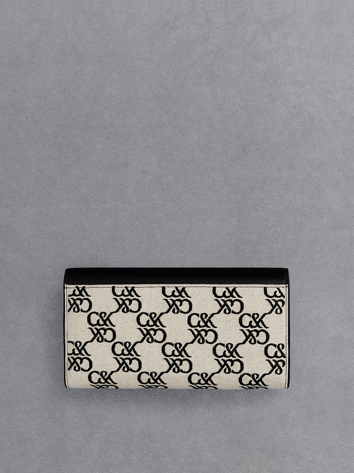 Multicoloured Leather & Canvas Chain-Strap Wallet - CHARLES