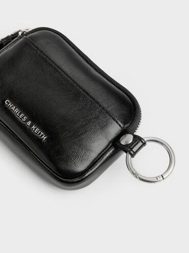 Tatiana Zip-Around Card Holder, Noir, hi-res