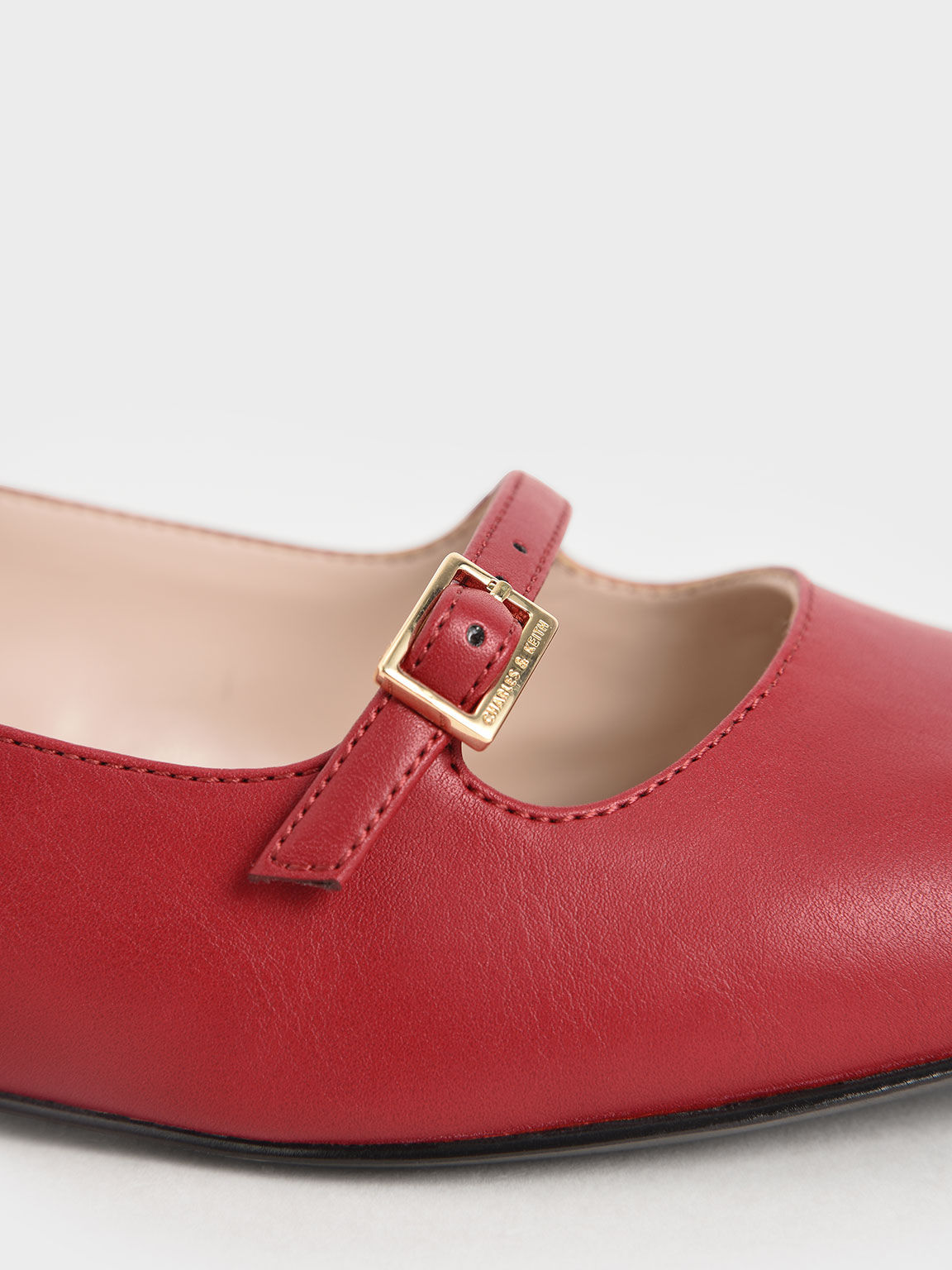 Mary Jane Flats, Red, hi-res