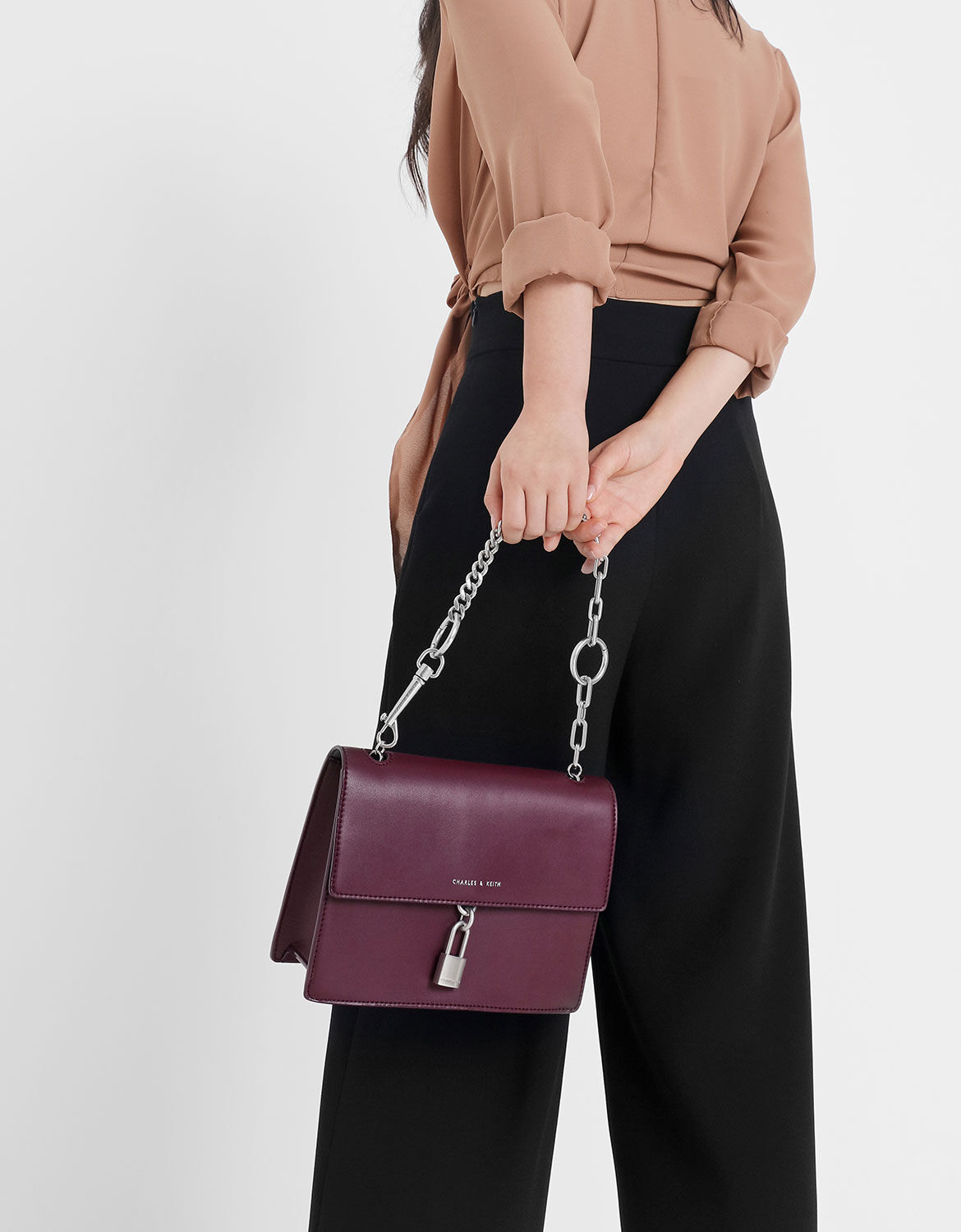 padlock shoulder bag
