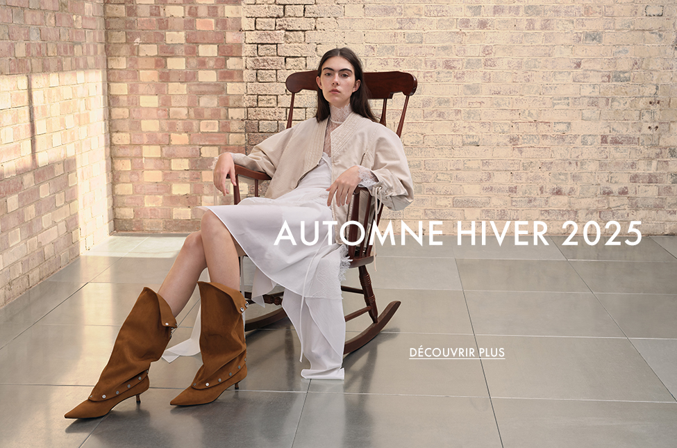 Bottes hautes cloutées convertibles en suédine à talon de chaton Gael - Marron - CHARLES & KEITH