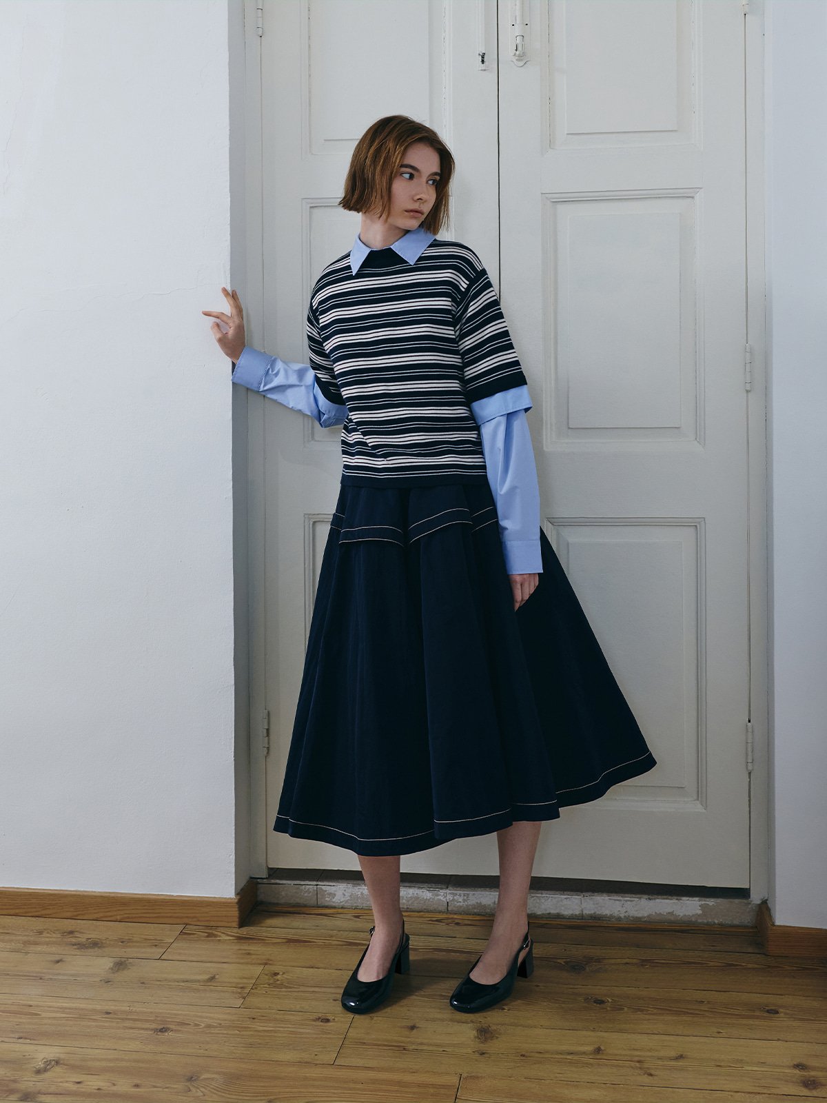 Black Danni Patent Slingback Pumps - CHARLES & KEITH