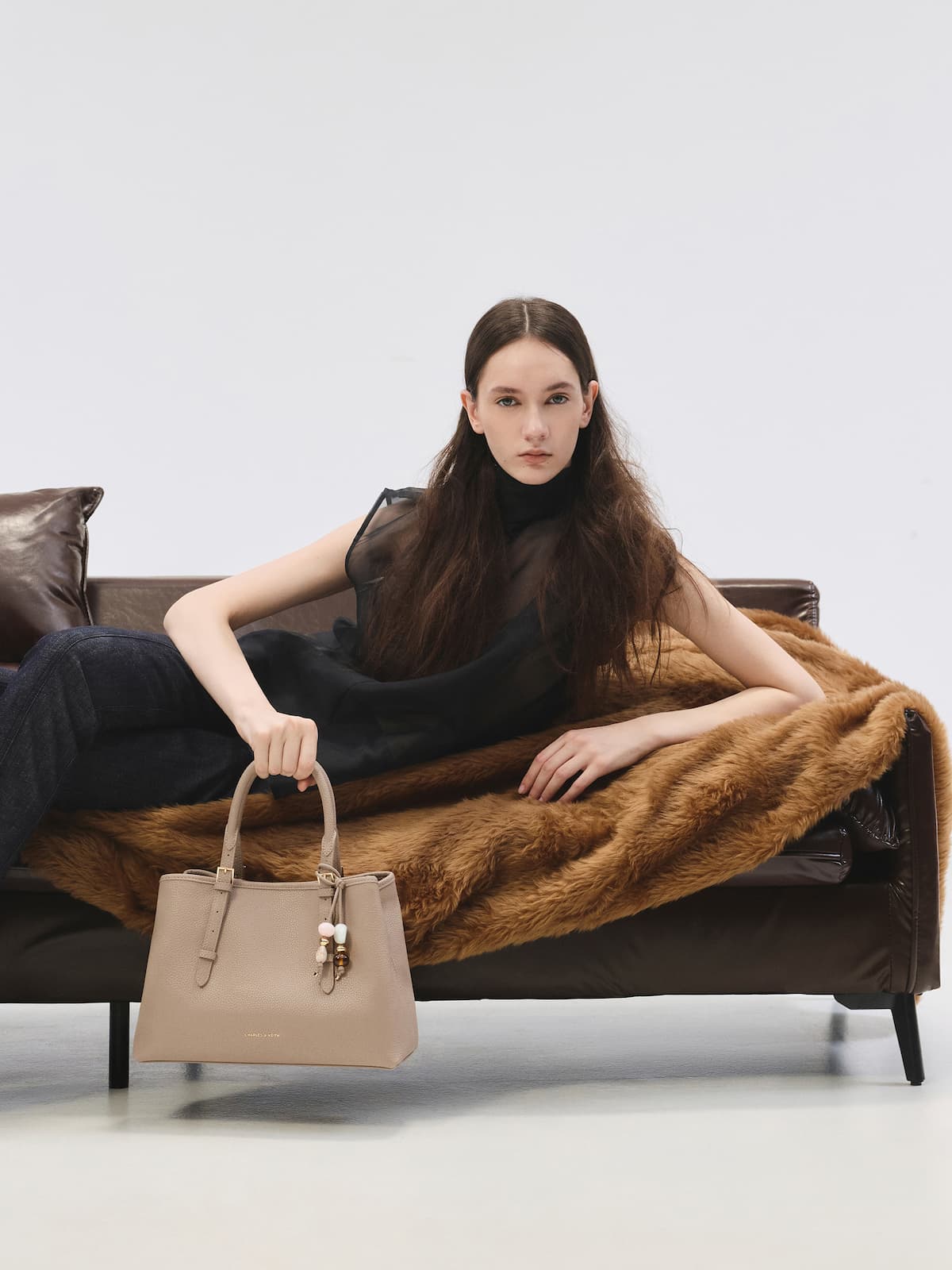 Baral 托特包 - 灰褐色 - CHARLES & KEITH