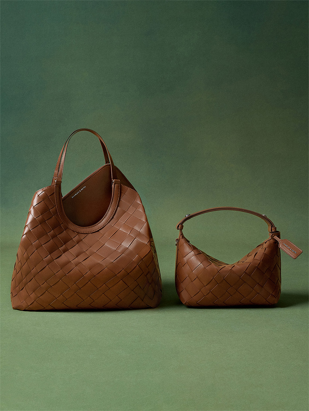 Brown Cody Suede Metallic-Buckle Ruched Loafers - CHARLES & KEITH