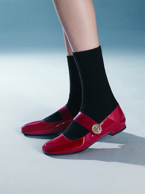 Yara 漆面瑪莉珍鞋 - CHARLES & KEITH