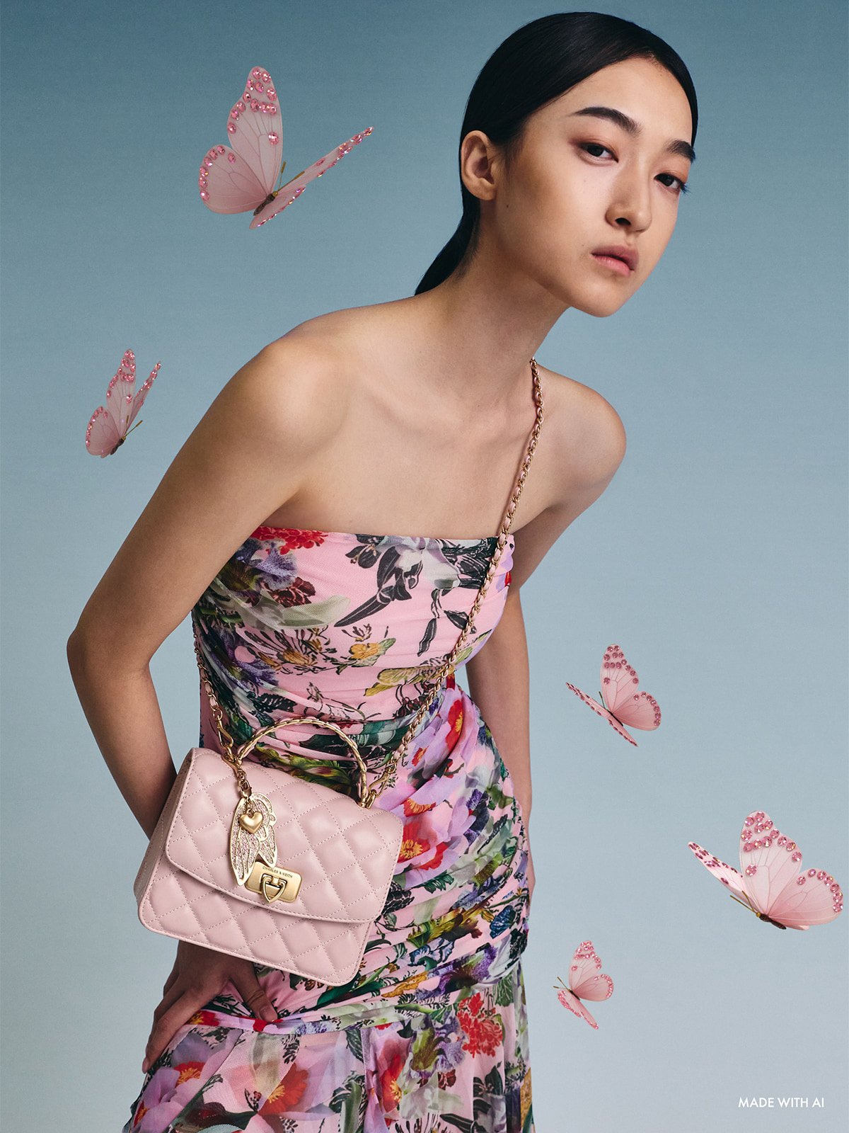 七夕禮盒：Cressida 菱格手提包 - CHARLES & KEITH