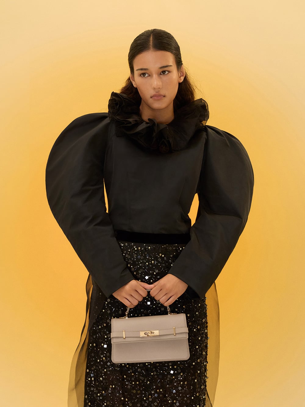 Arlet Belted Top Handle Bag in taupe - CHARLES & KEITH