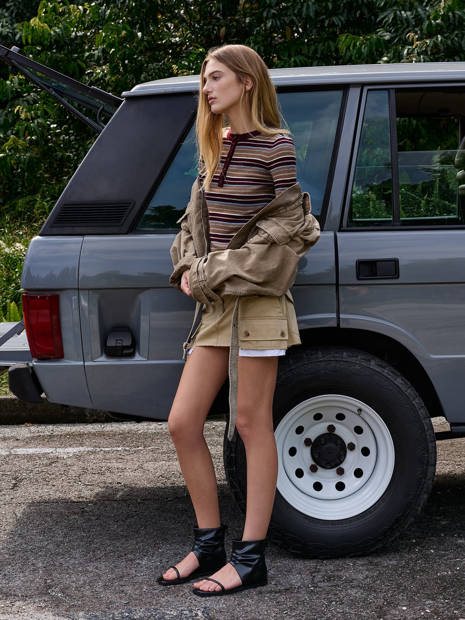 Joplin Ruched Boot Sandals - Black - CHARLES & KEITH