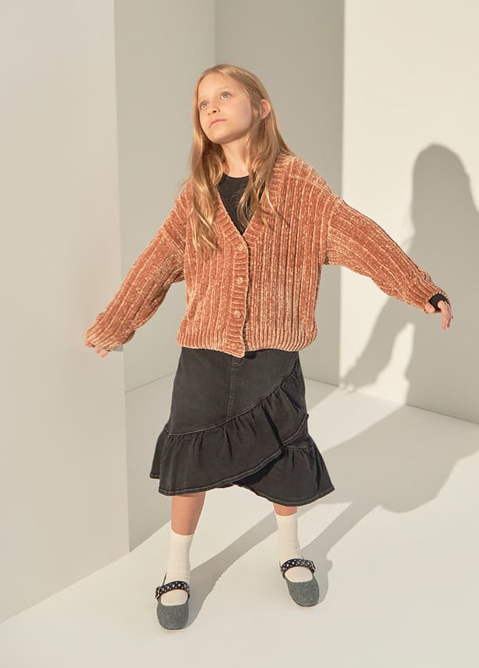 深灰色兒童鉚釘瑪莉珍鞋 – CHARLES & KEITH