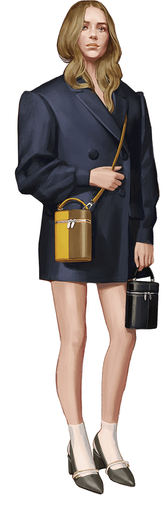A compilation of illustrations from the CHARLES & KEITH Fall Winter 2020 campaign - CHARLES & KEITH - Model 2