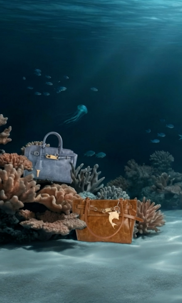 Distressed Tan Delfina Mini Delfina Belted Tote Bag - CHARLES & KEITH