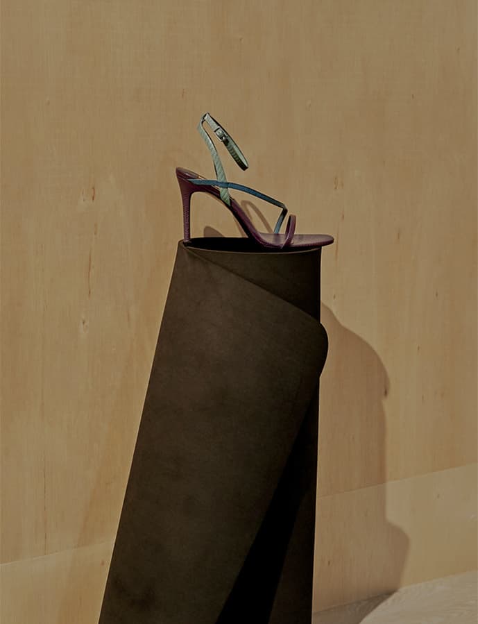 Women’s snake print strappy stiletto heel sandals  – CHARLES & KEITH