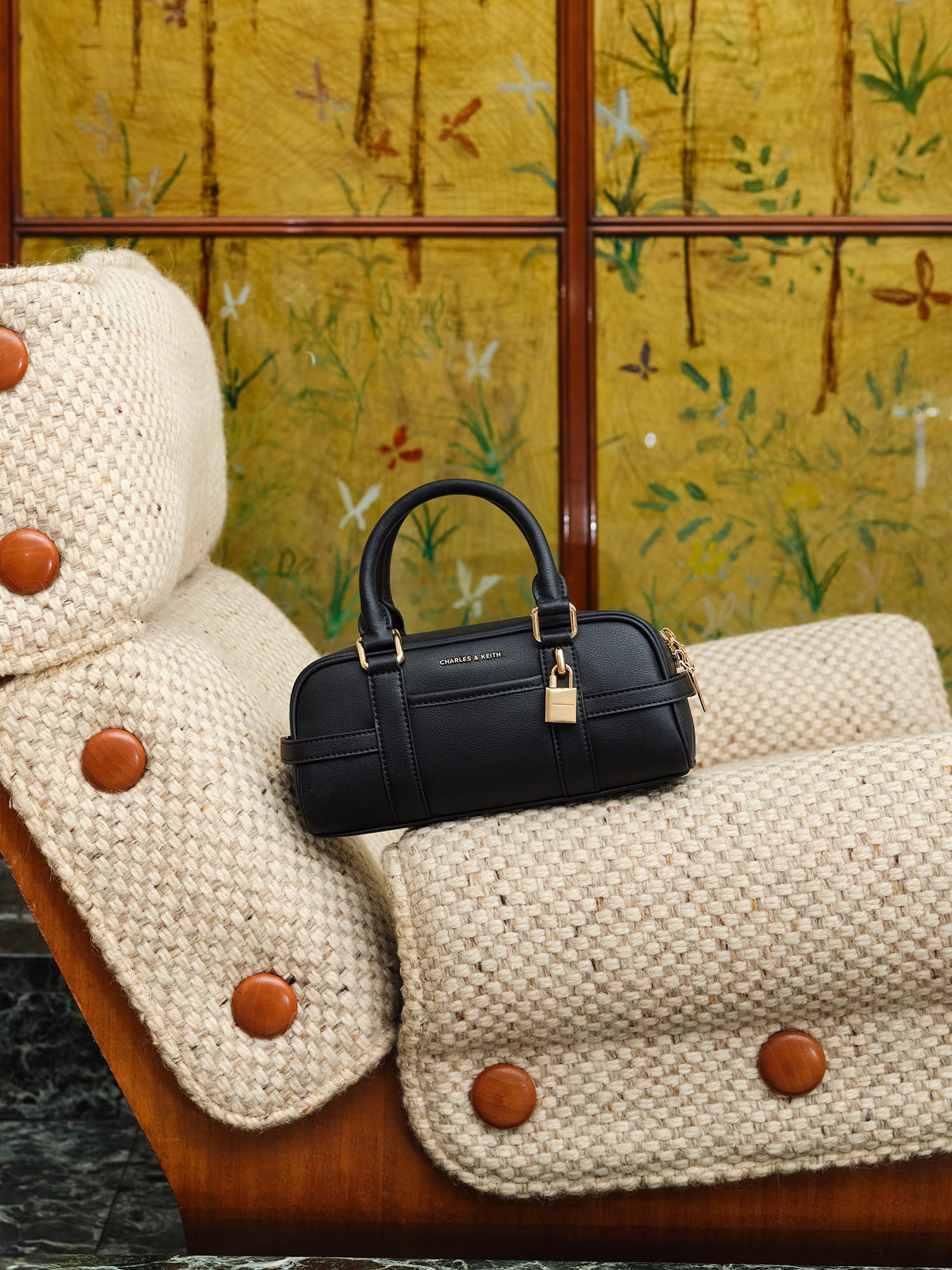 블랙 스코티 볼링 백 - CHARLES & KEITH