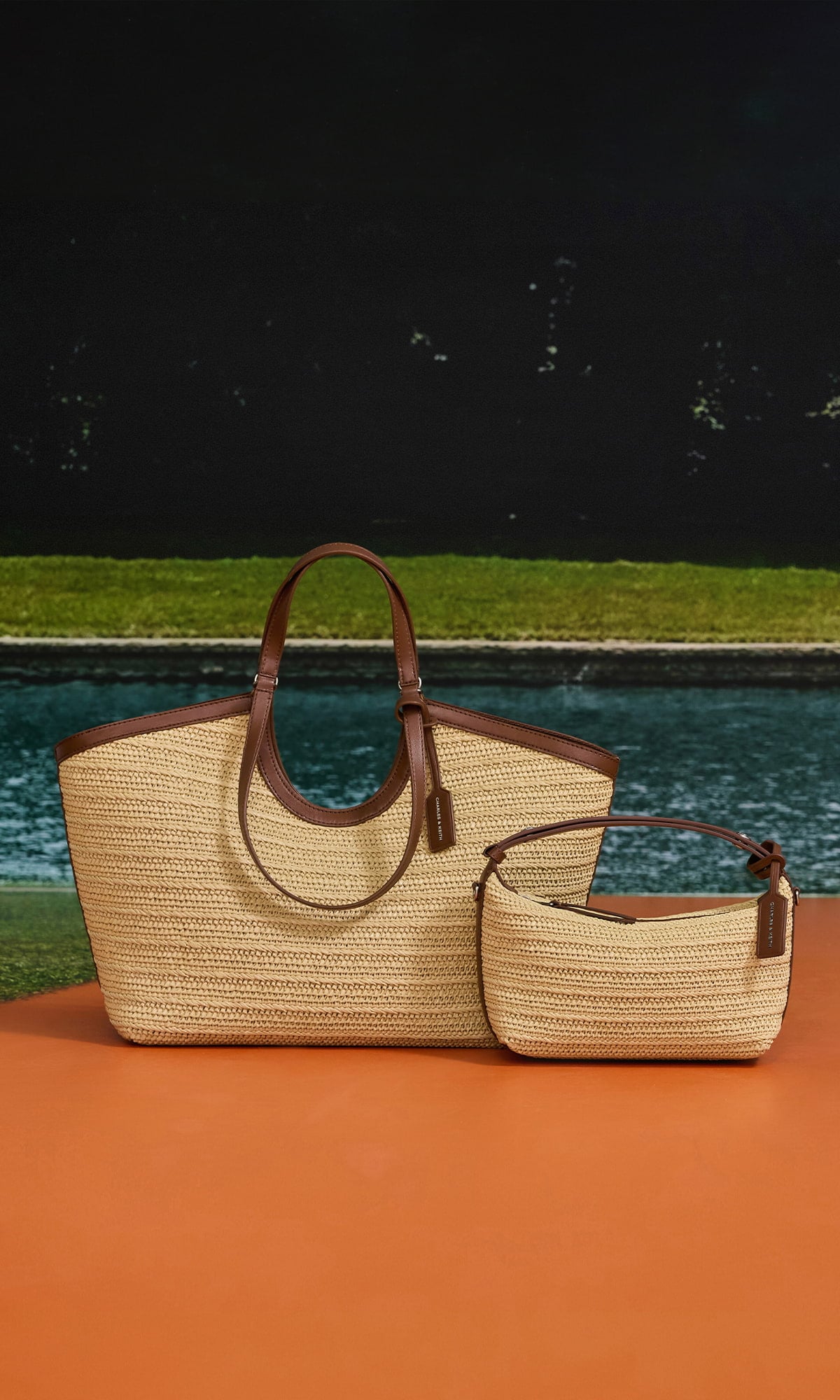 Ivette Raffia Woven Tote Bag - Multi - CHARLES & KEITH