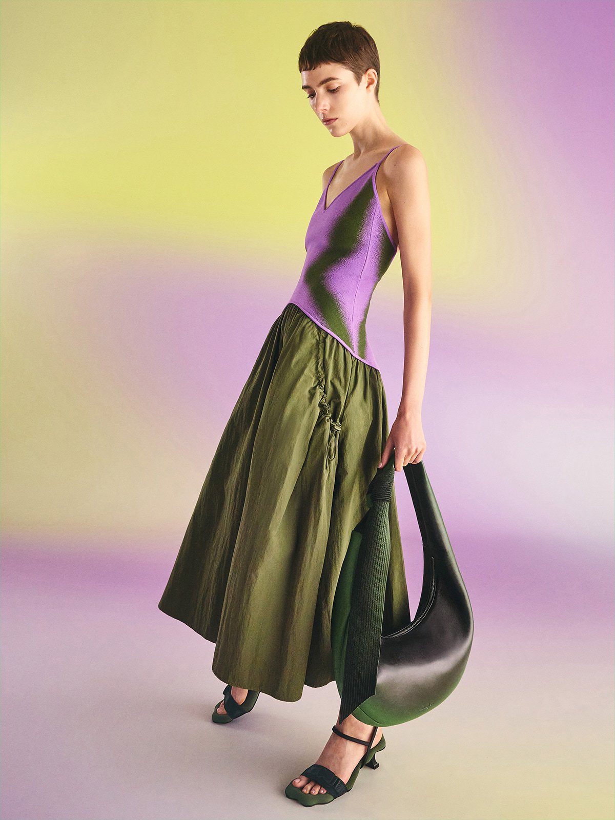 Calla 超細麂皮大托特包 - CHARLES & KEITH