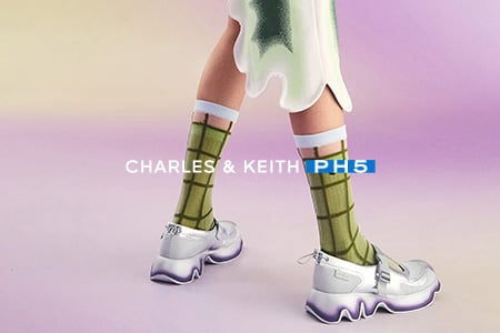 Zapatillas Mary Jane de malla con detalles ondulados degradados - CHARLES & KEITH x PH5