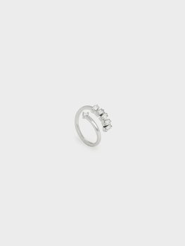 Swarovski® Crystal Embellished Wrap Ring - Silver