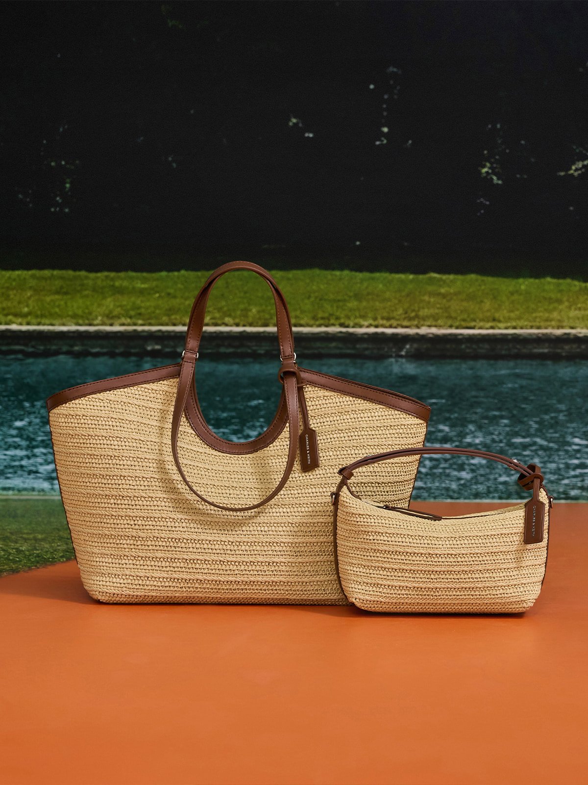 Ivette Raffia Woven Tote Bag - Multi - CHARLES & KEITH