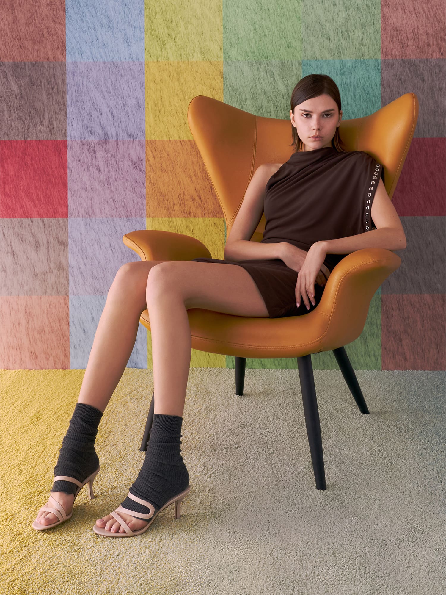 Arden 高跟拖鞋 - 淺粉色- CHARLES & KEITH