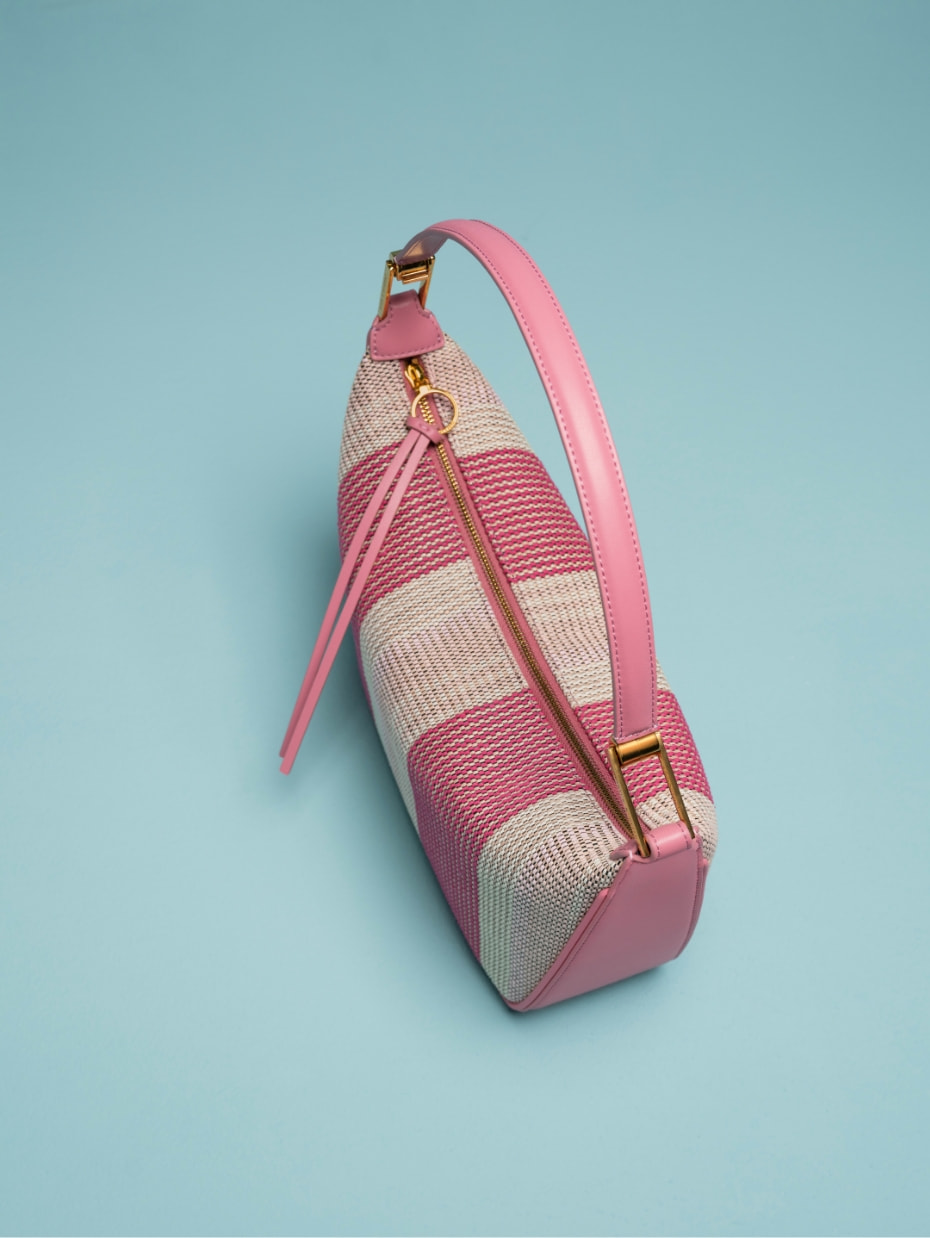 Women’s Koa large woven hobo bag in pink - CHARLES & KEITH