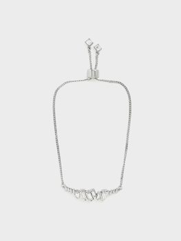 Swarovski® Crystal Embellished Chain Bracelet - Silver