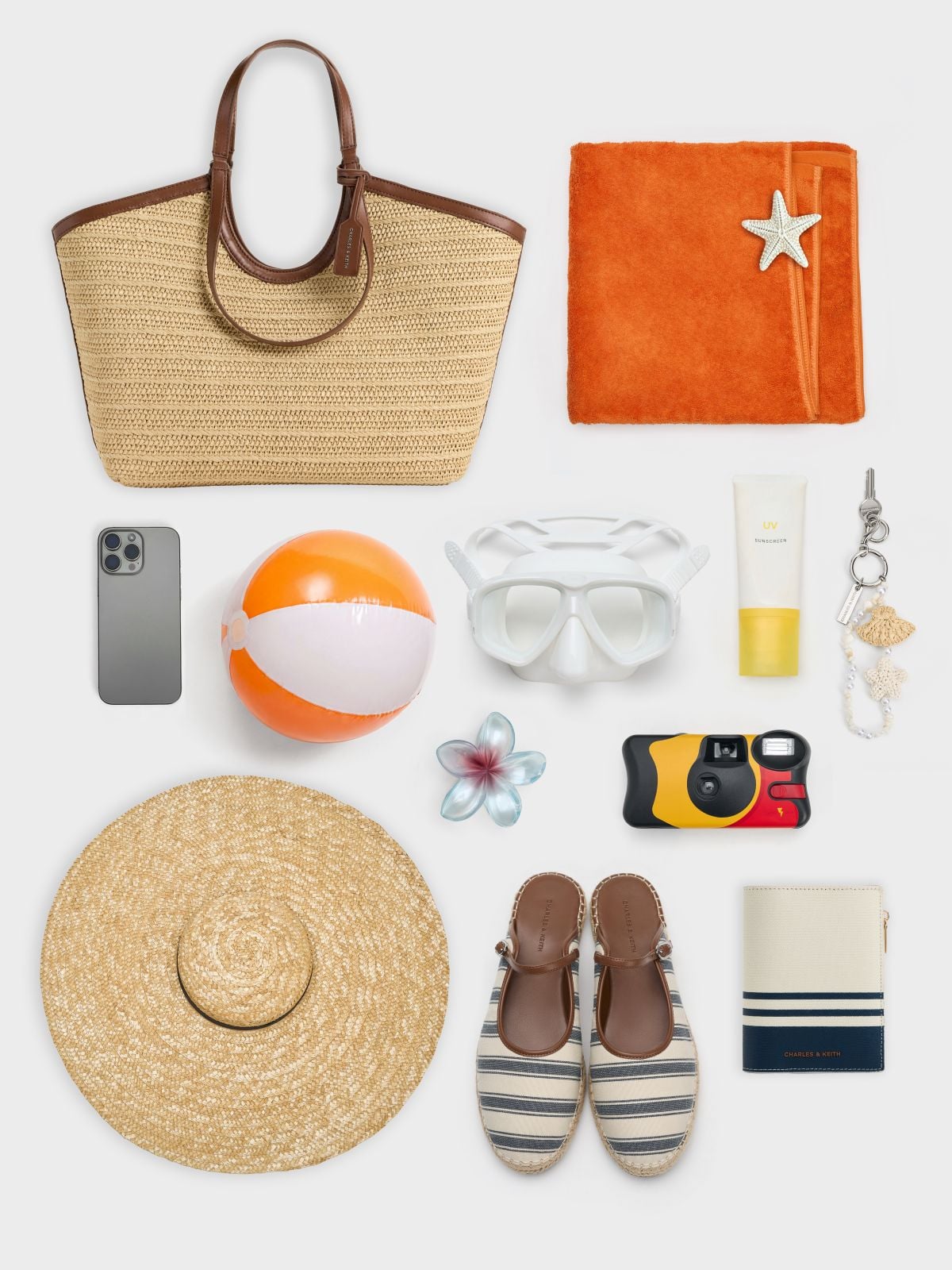 Multi Ivette Raffia Woven Tote Bag -  CHARLES & KEITH